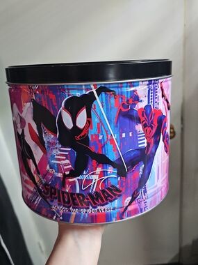 💫 ANDREA Spider-Man Across the Spider-Verse Decorative Tin - Black, Pink, Blue